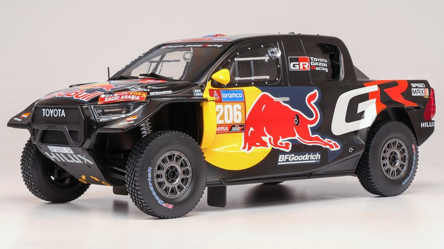 IXO MODELS Toyota GR DKR Hilux EVO T1U #206 Rally Dakar 2024 | Moraes - Monleon 1:18