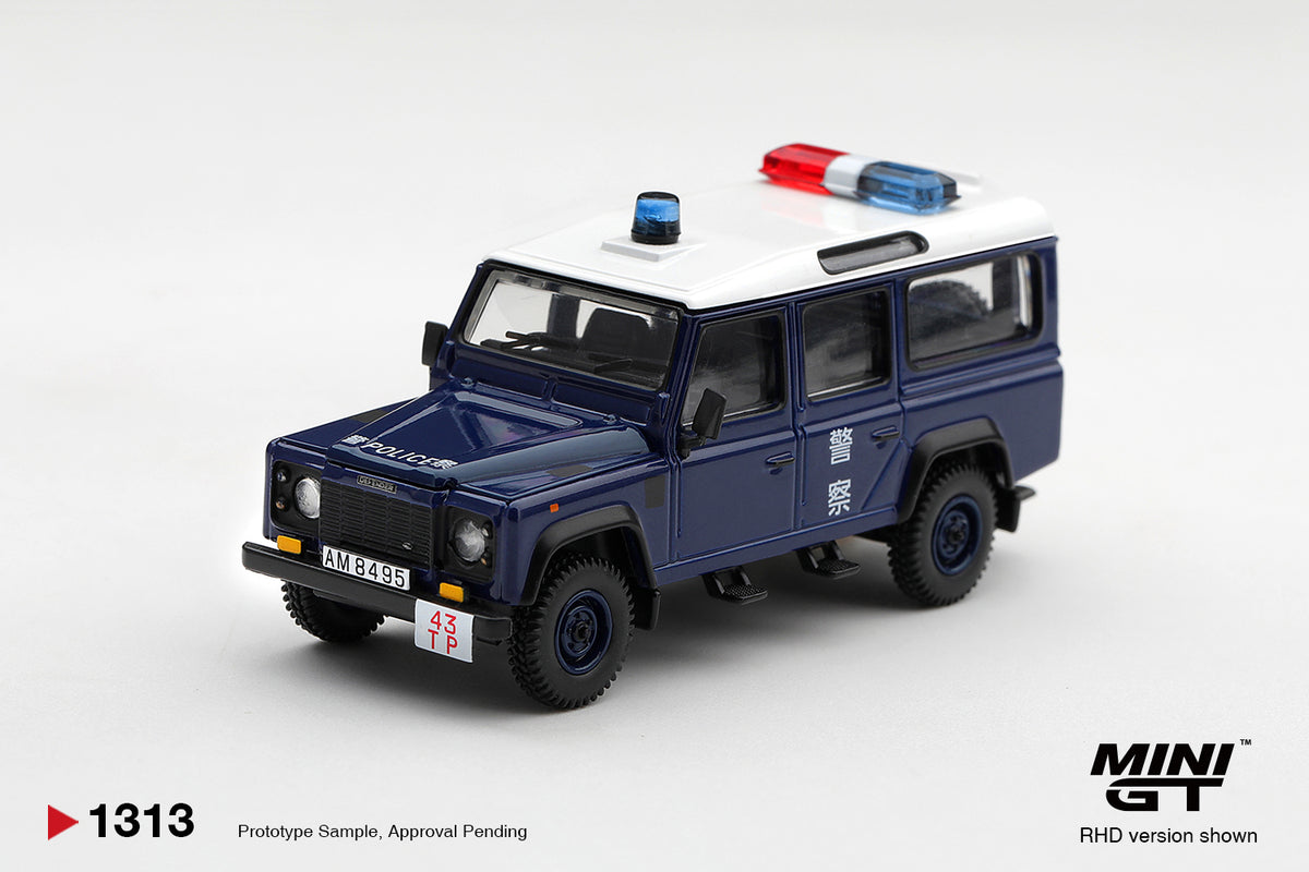 MINI GT Land Rover Defender 110 Royal HK Police Tai Po District HK Exclusive | 1313 - PRE ORDER