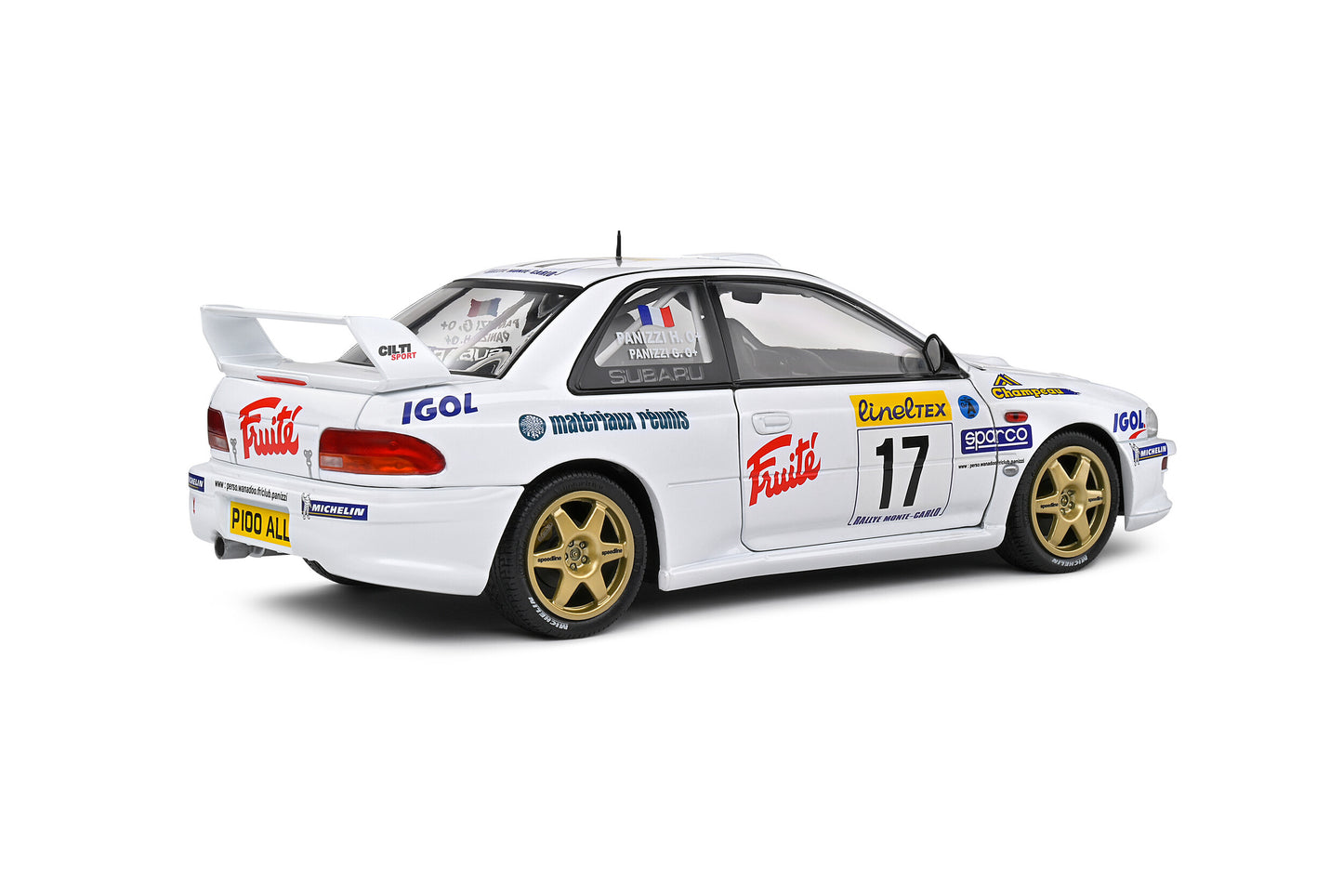 SOLIDO Subaru Impreza S5 WRC99 22B – Rallye Monte Carlo 1999 | #17 Panizzi/Panizzi1:18