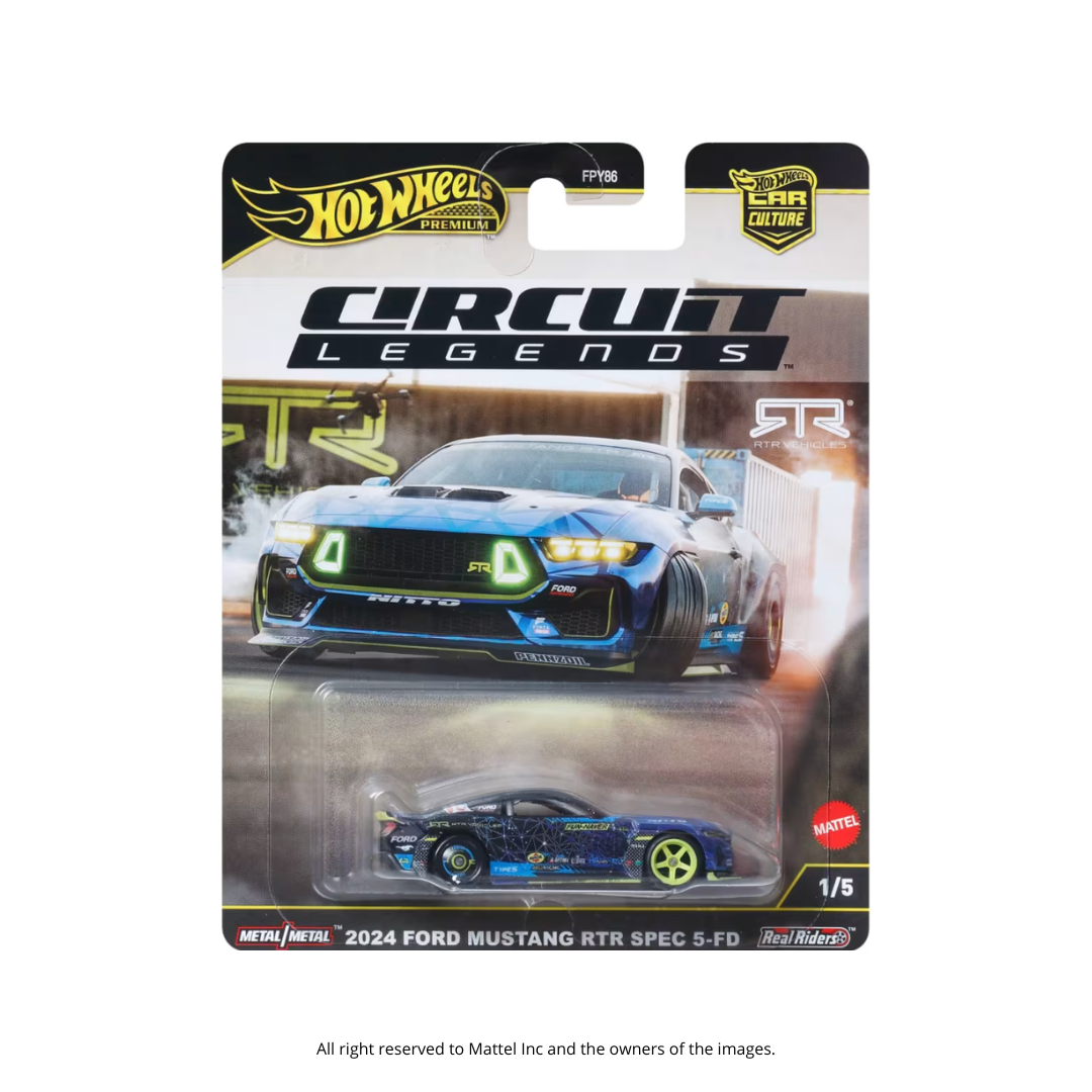 HOT WHEELS '24 Ford Mustang RTR 5-FD | Circuit Legends 1:64