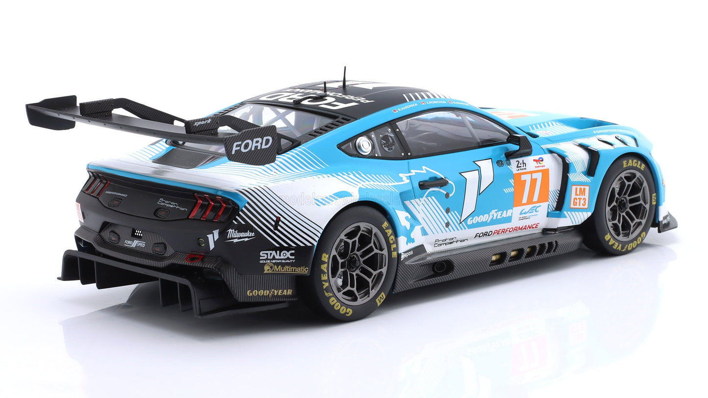 IXO MODELS Ford Mustang GT3 Coyote #77 24h Le Mans 2024 | Barker/Hardwick 1:18 - PRE ORDER