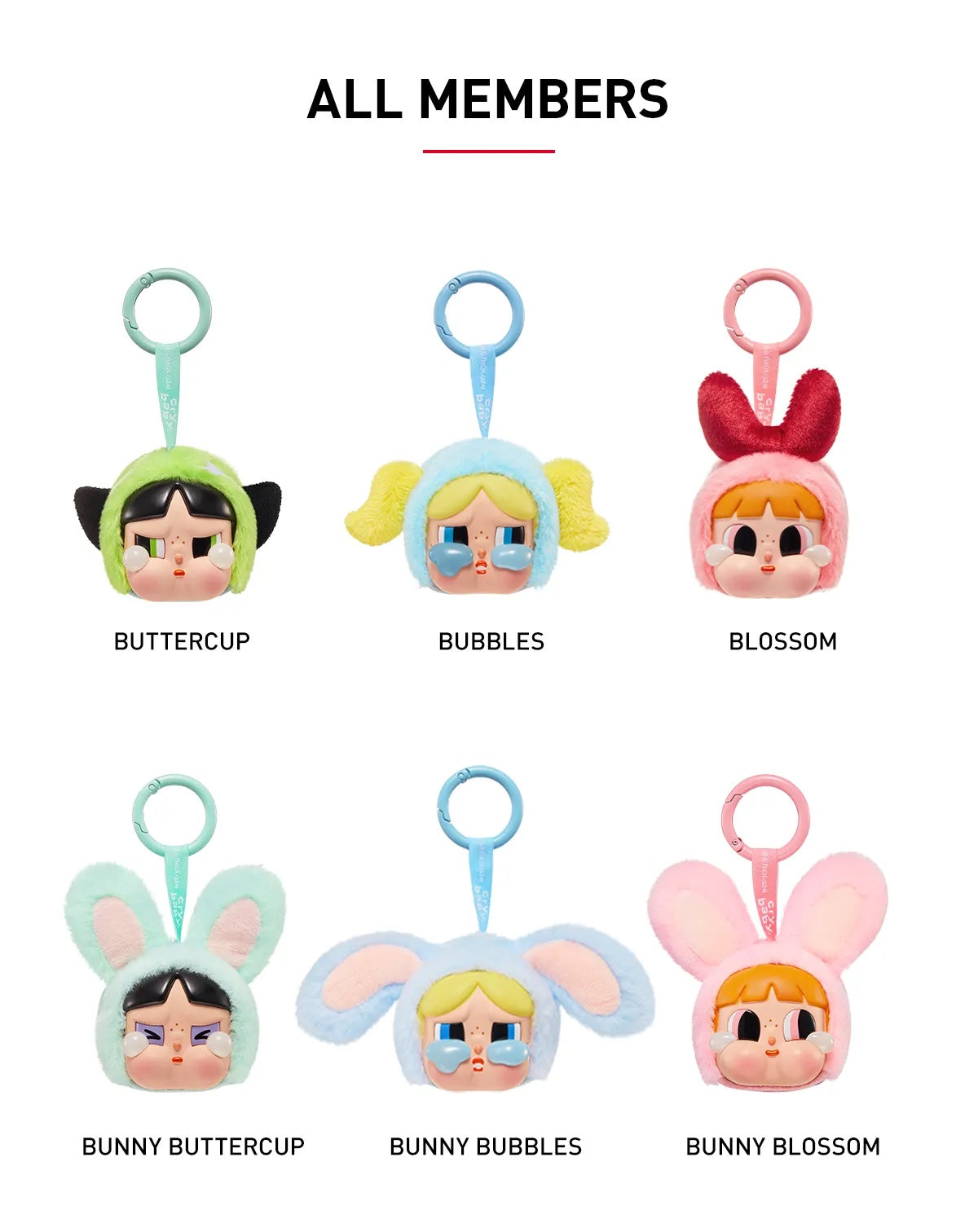 POP MART CryBaby POWERPUFF GIRL Vinyl Face Plush (Blind Box)