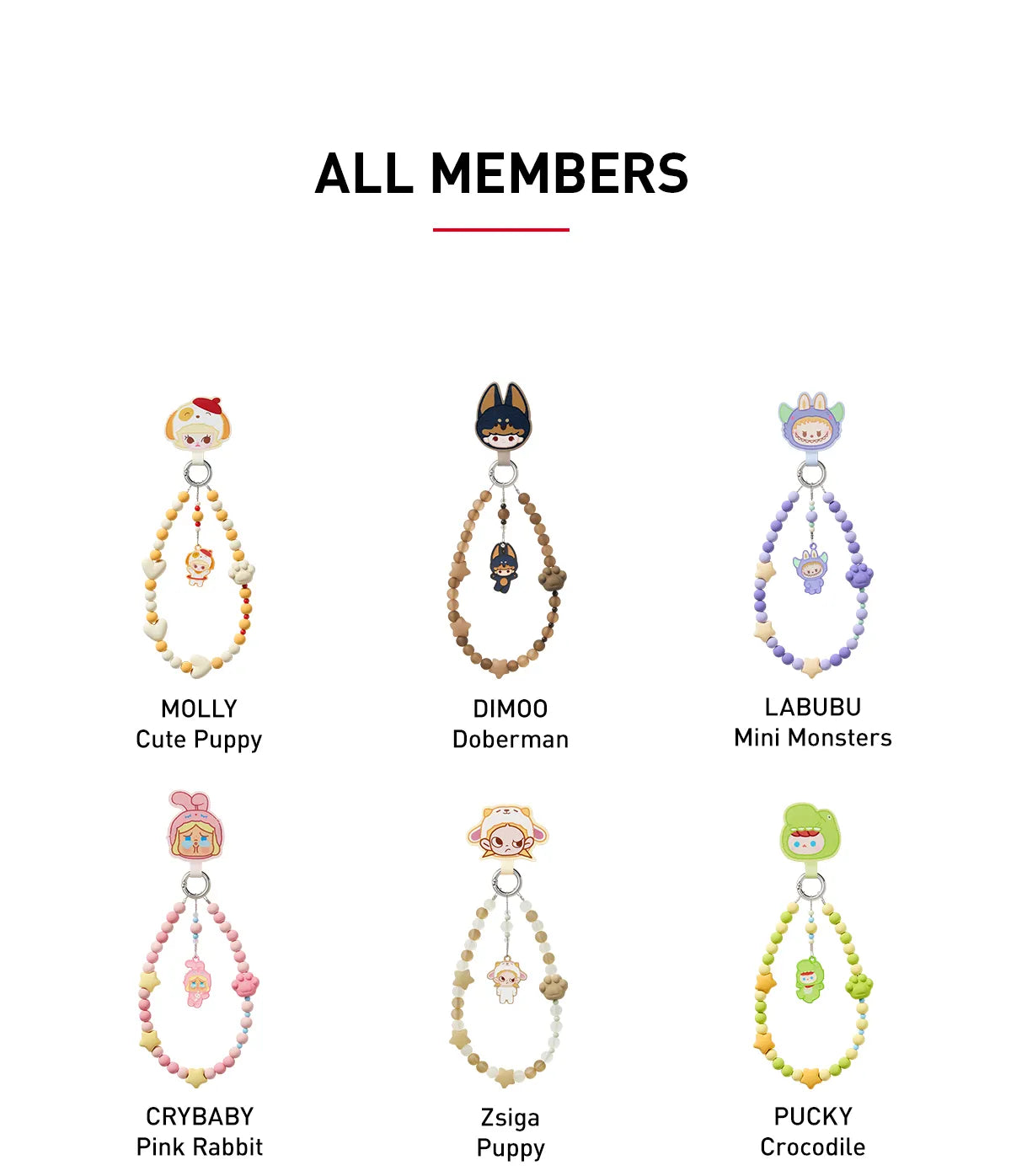 POP MART Pajama Party Phone Charm | Pop Bean (Blind Box)