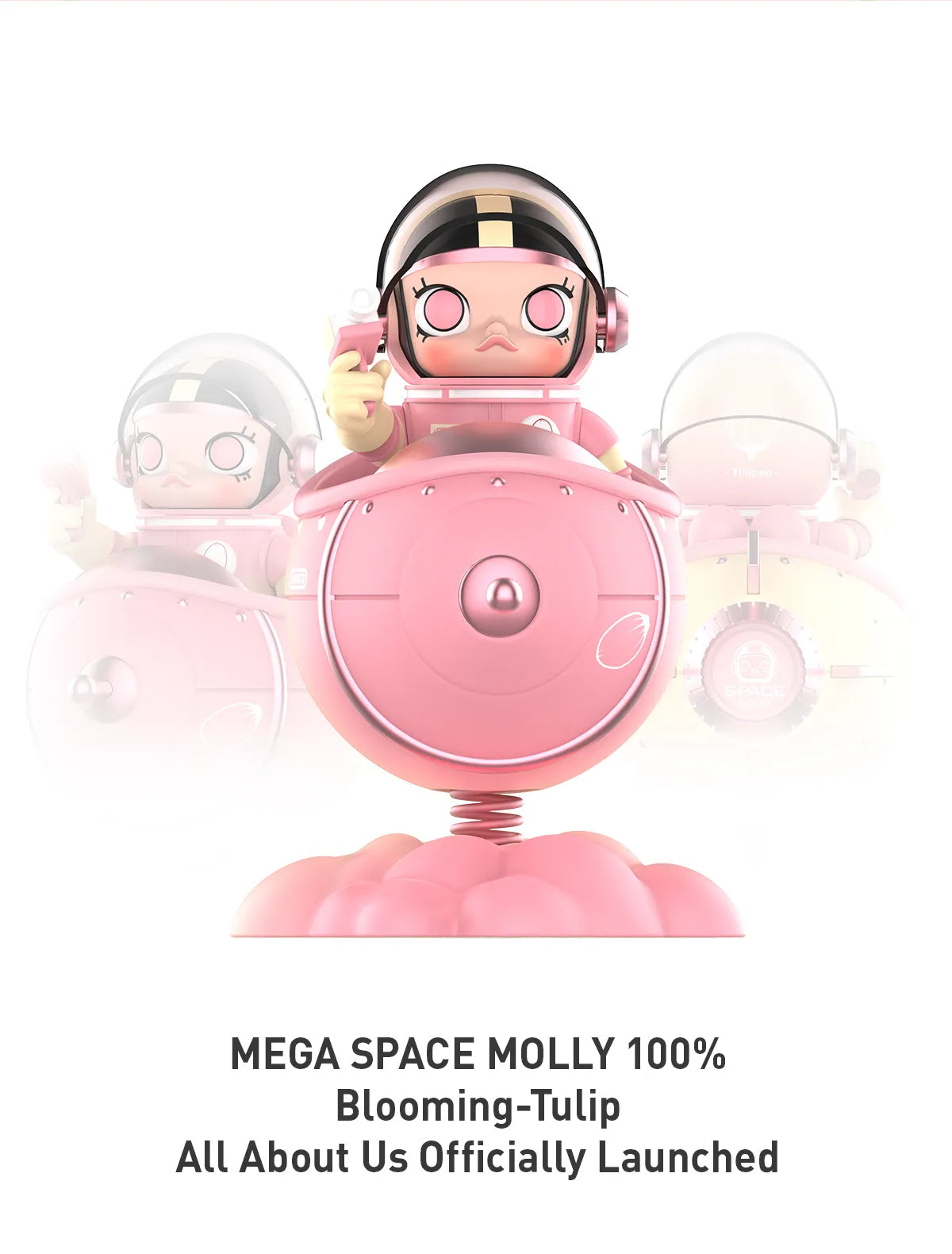 POP MART Mega Space Molly 100% Blooming Tulip (Netherlands EXCLUSIVE)