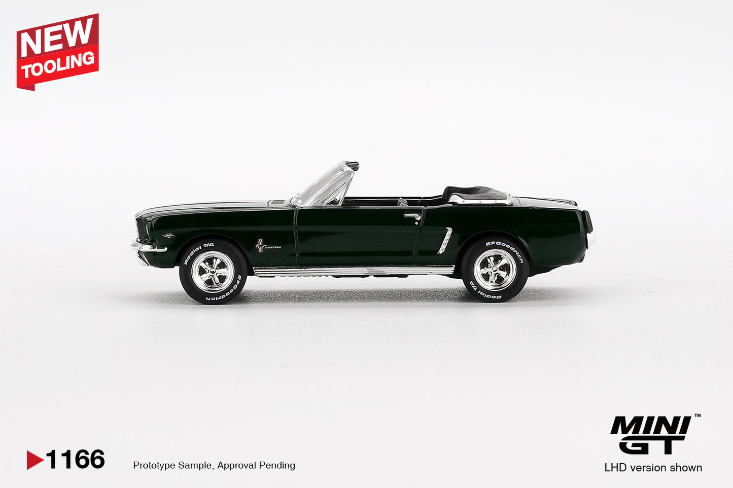 MINI GT Ford Mustang Convertible 1964 Highland Green | 1166