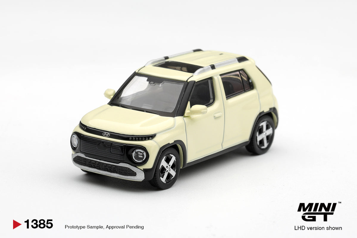 MINI GT Hyundai Casper Butter Cream Yellow Pearl | 1385 - PRE ORDER