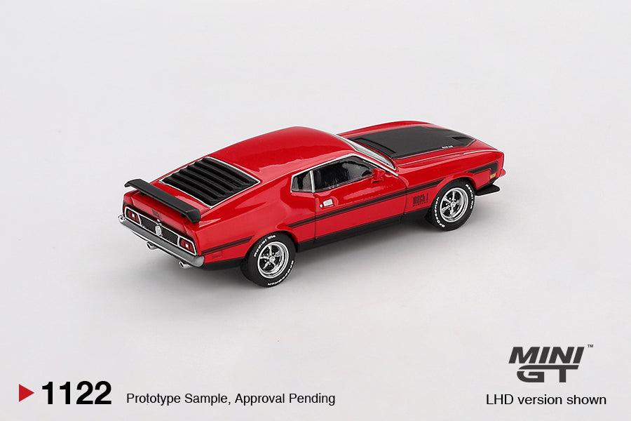 MINI GT Ford Mustang Mach1 1971 Race Red | 1122