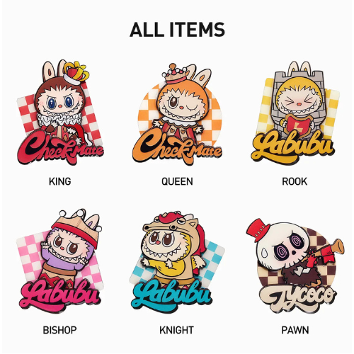 POP MART Labubu Let's Checkmate Fridge Magnets (Blind Box)