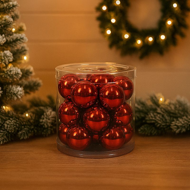 Set 21 Palline Rosse | Little Beauty