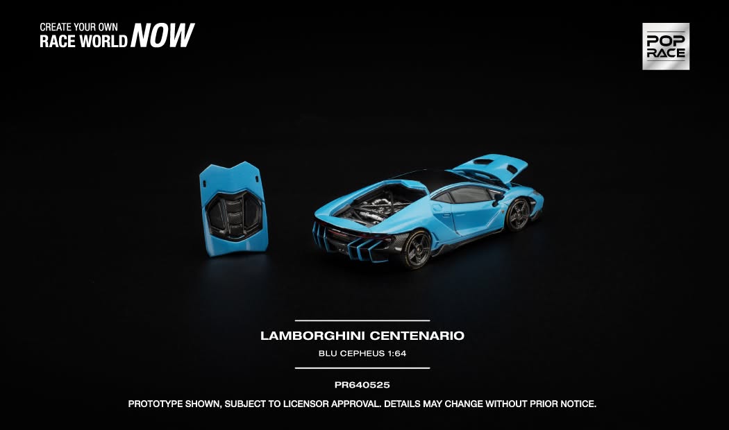 POP RACE Lamborghini Centenario 2016 | 1:64 - PRE ORDER