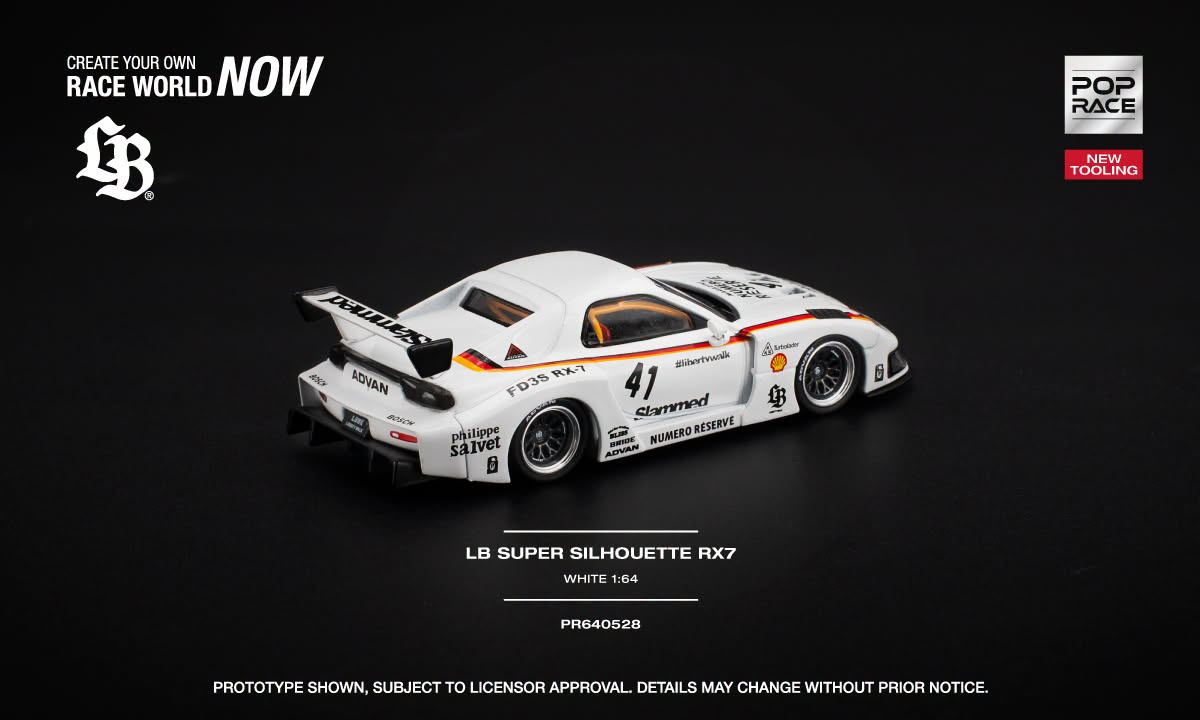 POP RACE Mazda RX7 LB Works #41 Super Silhouette 2006 | 1:64 - PRE ORDER