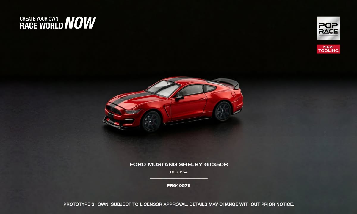 POP RACE Ford Shelby Mustang GT350R 2022 | 1:64 - PRE ORDER