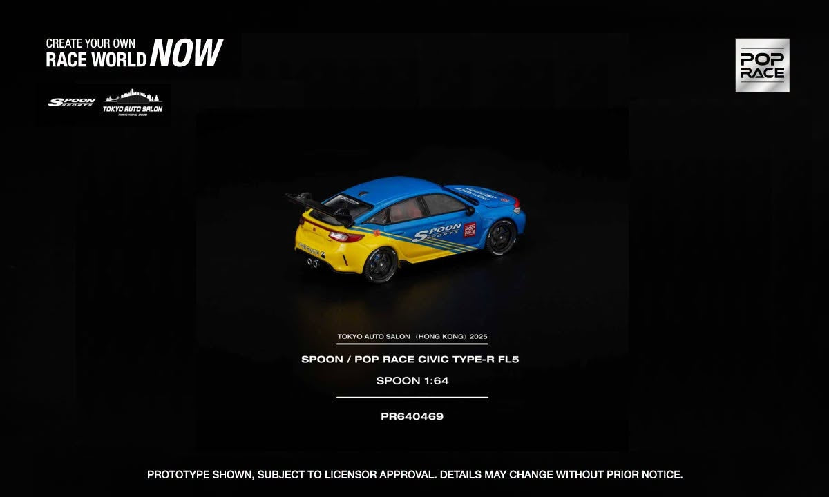 POP RACE Honda Civic Typer-R (FL5) Spoon Sports 2025 | 1:64