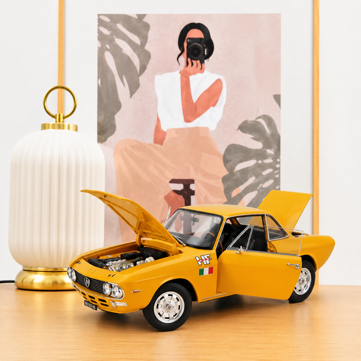 NOREV Lancia Fulvia 1600 HF 1971 Yellow | 1:18 Limited Edition
