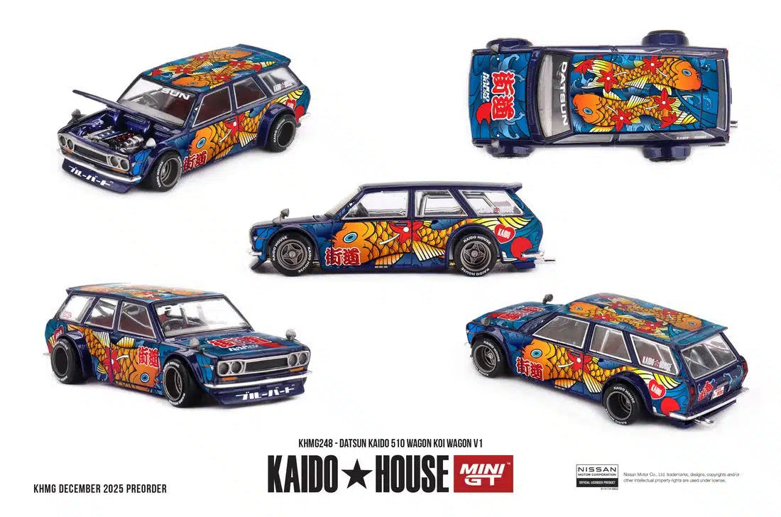 MINI GT Datsun 510 Wagon Koi V1 1969 | KHMG248 Kaido House