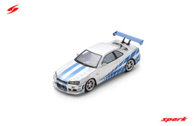 SPARK Nissan Skyline (R34) 2 Fast & 2 Furious | Brian O'conner 1:18 - PRE ORDER