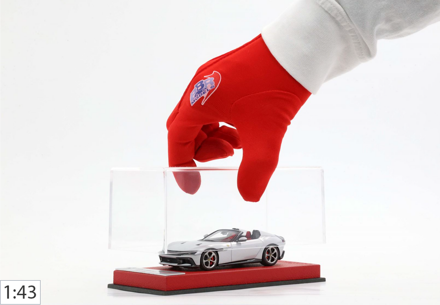 BBR 1:43 Ferrari 12 Cilindri Spider | Bianco Artico (Premium Ed.) - PRE ORDER