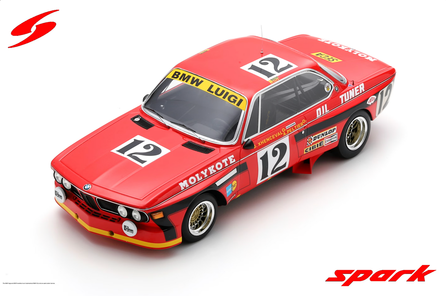 SPARK BMW 3.0CSi #12 Winner 24h Spa 1974 J. Xhenceval - A. Peltier - P. Dieudonne | 1:18