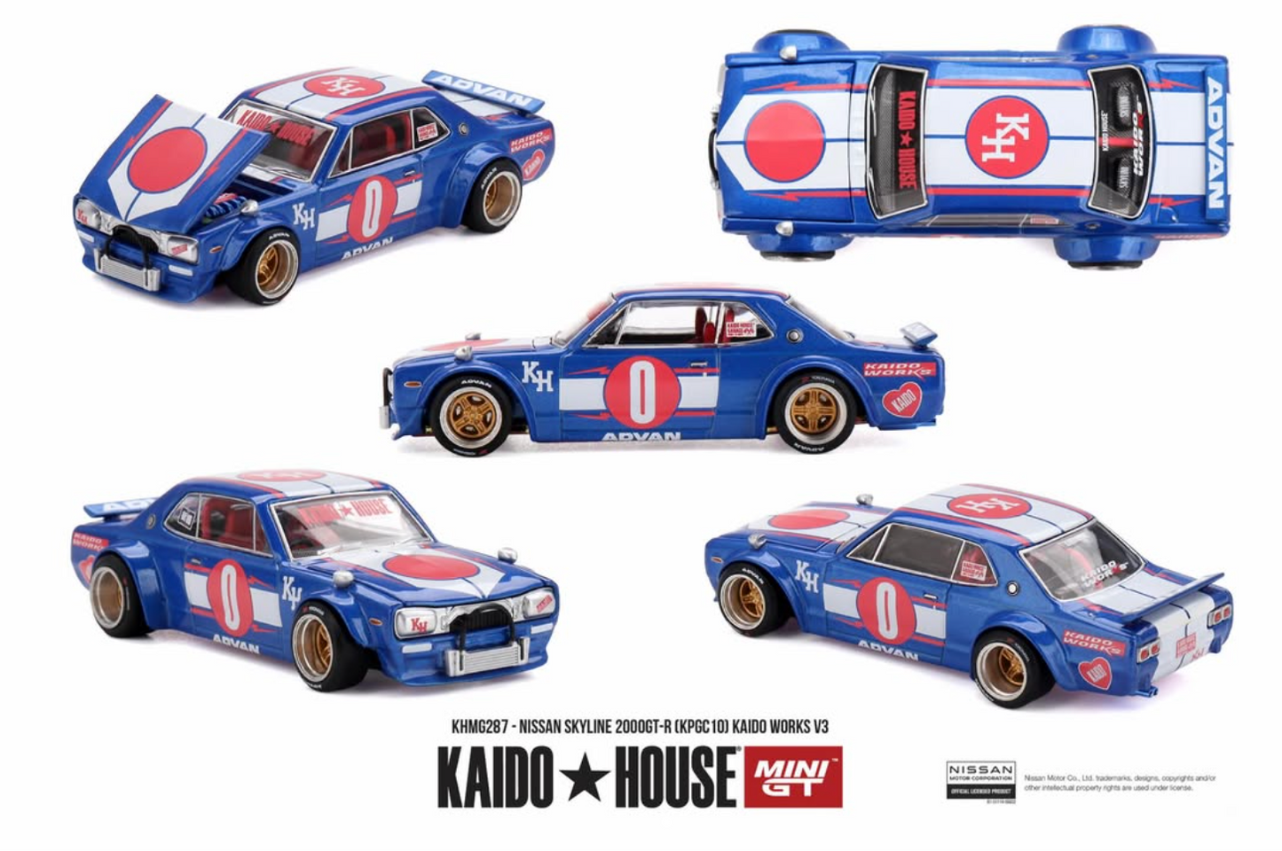 MINI GT Nissan Skyline GT-R #0 1969 | KHMG287 Kaido House - PRE ORDER