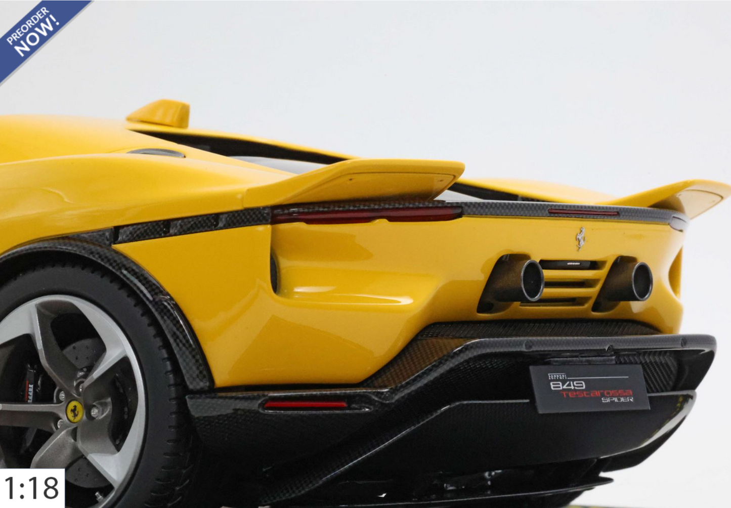 BBR 1:18 Ferrari 849 Testarossa Spider | Giallo Modena - PRE ORDER