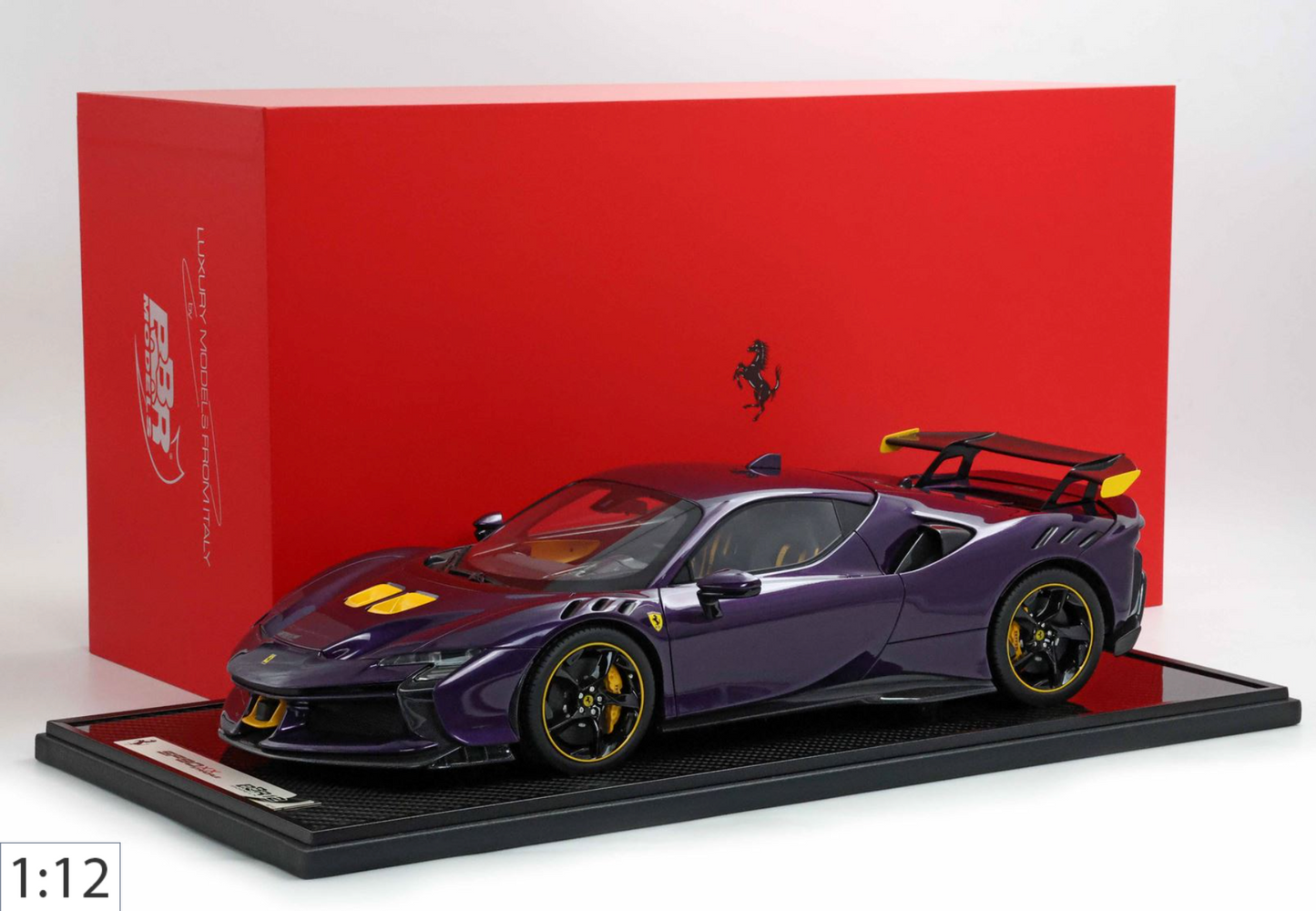 BBR 1:12 Ferrari SF90XX Stradale Viola Hong Kong