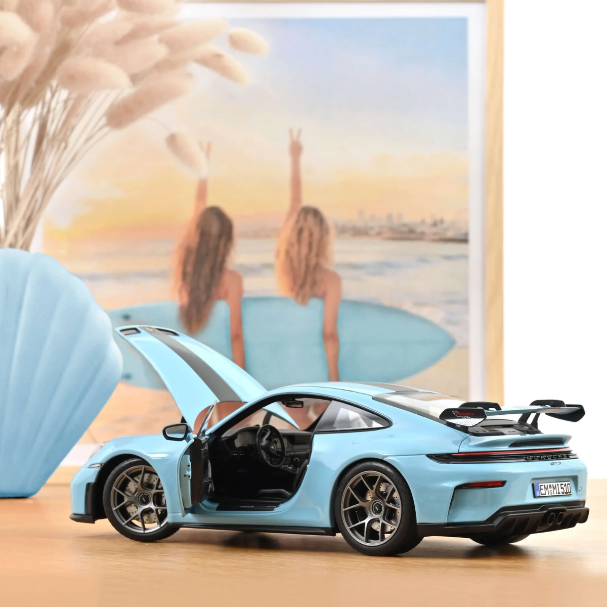 NOREV Porsche 911 GT3 w/ Weissach Pack Gulfblue | 1:18