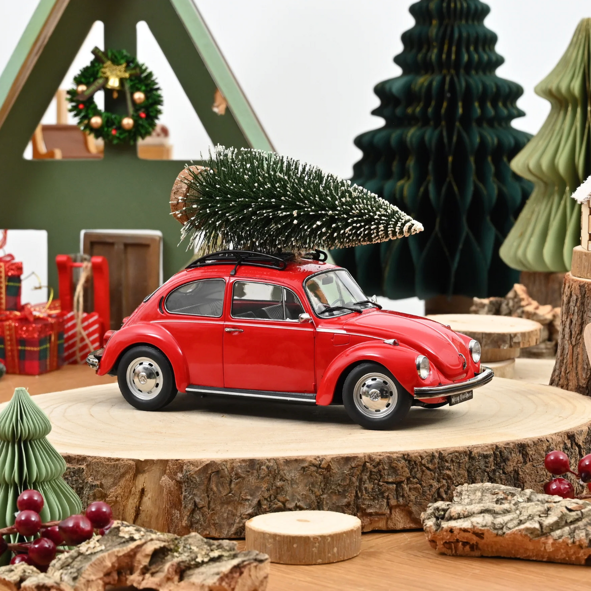 NOREV VW 1303 Beetle 1973 Red Christmas | 1:18 Limited Edition - PRE ORDER