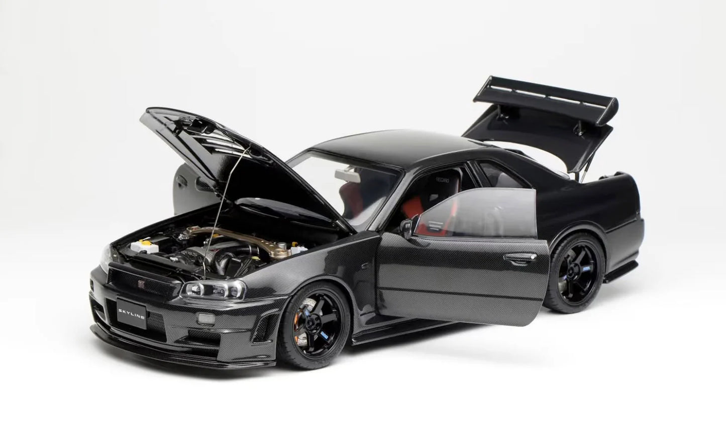MOTORHELIX Nissan GT-R (R34) Full Carbon Body 1999 | 1:18 - PRE ORDER