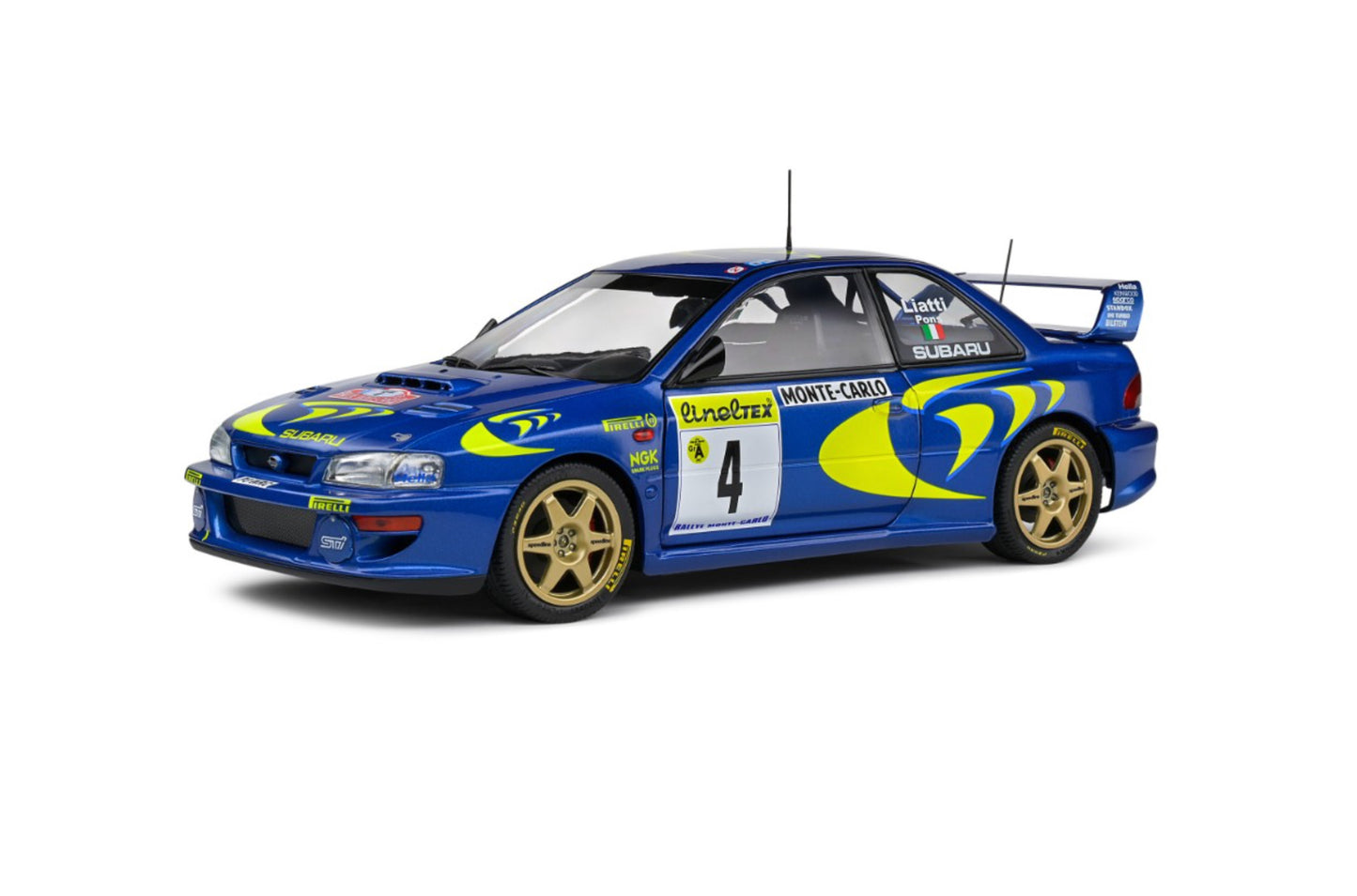 SOLIDO Subaru Impreza STI WRC STI - Rally Montecarlo 1997 | Liatti - Pons 1:18