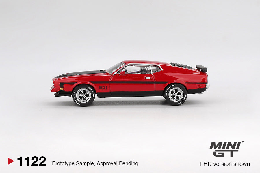 MINI GT Ford Mustang Mach1 1971 Race Red | 1122