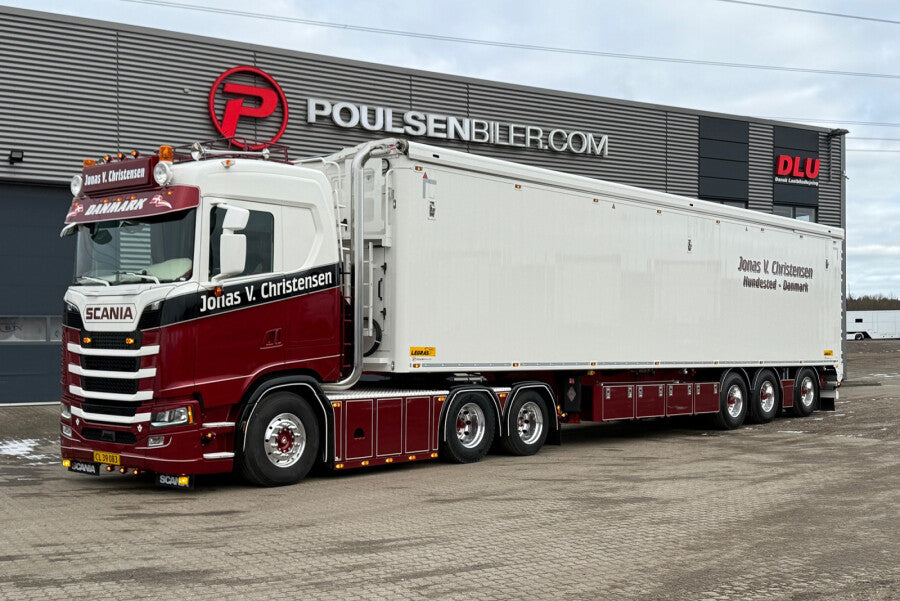 WSI MODELS Scania R Normal CR20N 6x2 Tag Axle moving Floor Trailer | Jonas V. Christensen 1:50 - PRE ORDER