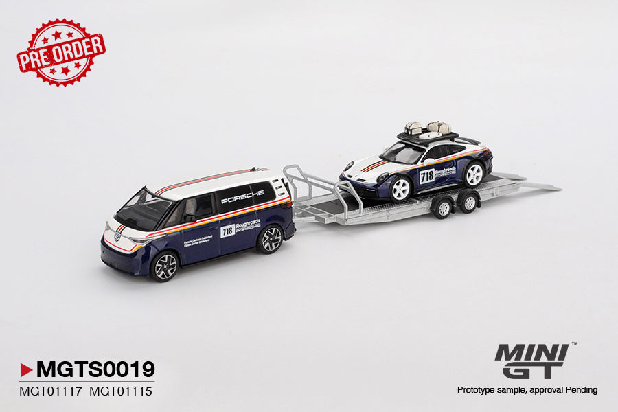 MINI GT Porsche 911 Dakar #718 / Volkswagen ID. Buzz Set | S0019 - PRE ORDER