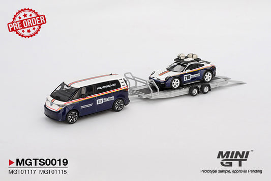 MINI GT Porsche 911 Dakar #718 / Volkswagen ID. Buzz Set | S0019 - PRE ORDER