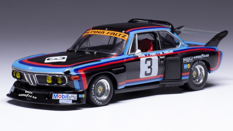 IXO MODELS BMW 3.5 CSL #3 Silversone 1976 | Grohs - De Fierlant 1:43