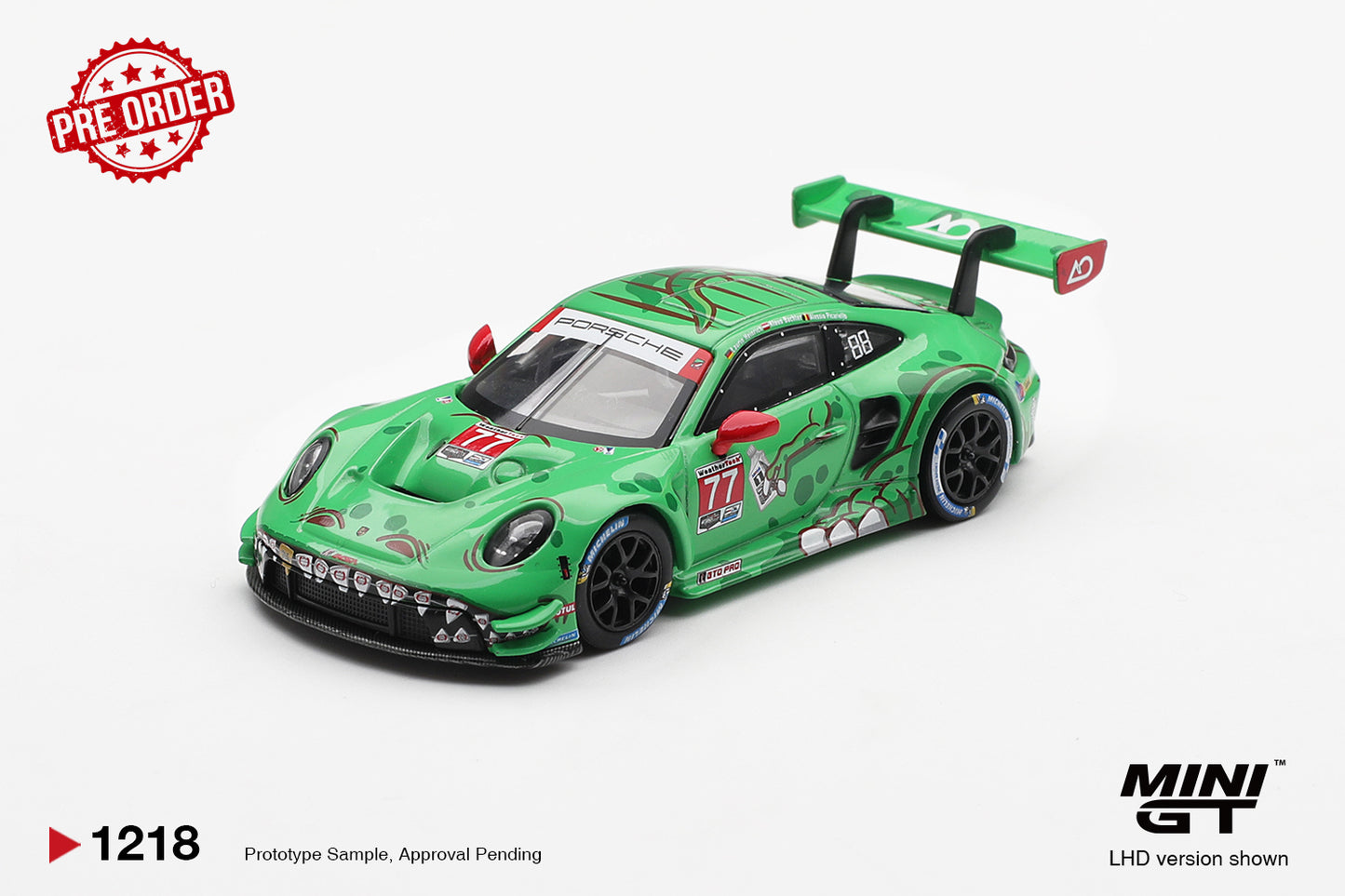 MINI GT Porsche 911 GT3 R (992) #77 AO Racing 2025 IMSA Sebring 12h | 1218 - PRE ORDER