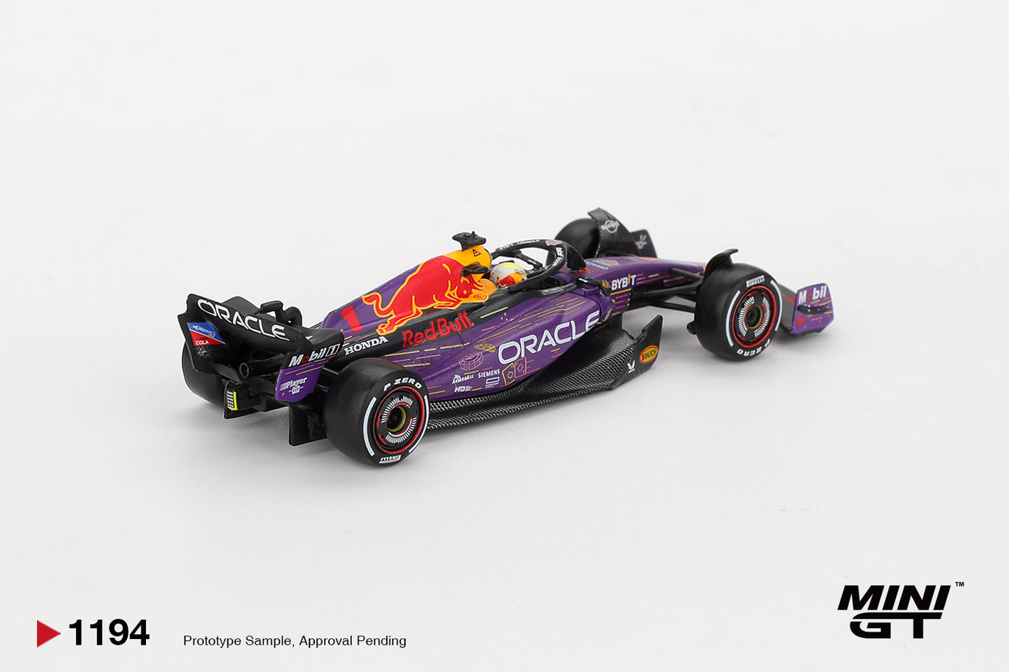 MINI GT Oracle Red Bull Racing RB19 #1 Max Verstappen 2023 F1 2023 Las Vegas GP Winner | 1194 - PRE ORDER