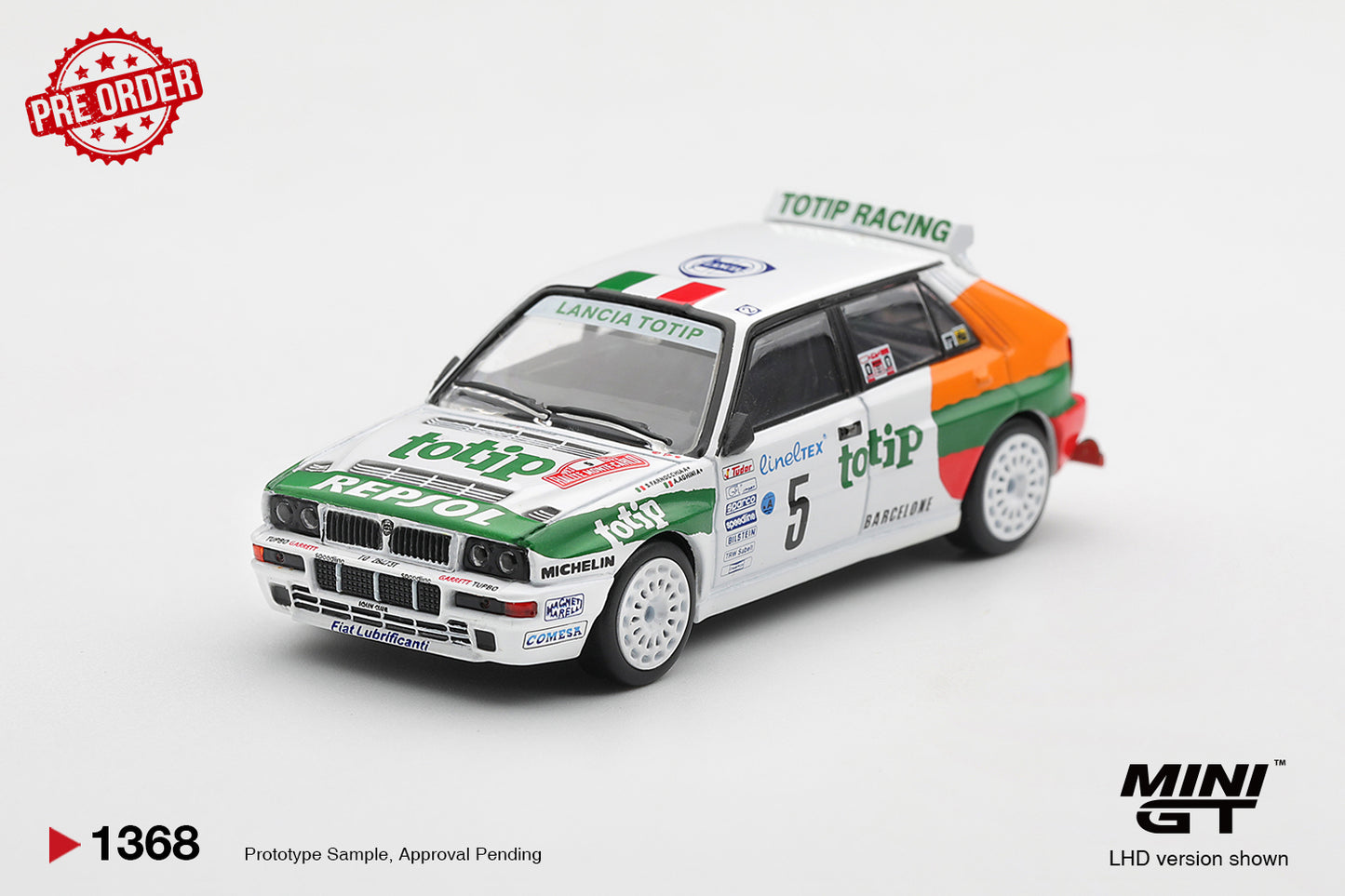 MINI GT Lancia Delta HF Integrale Evoluzione #5 1993 Rallye Monte-Carlo | 1368 - PRE ORDER