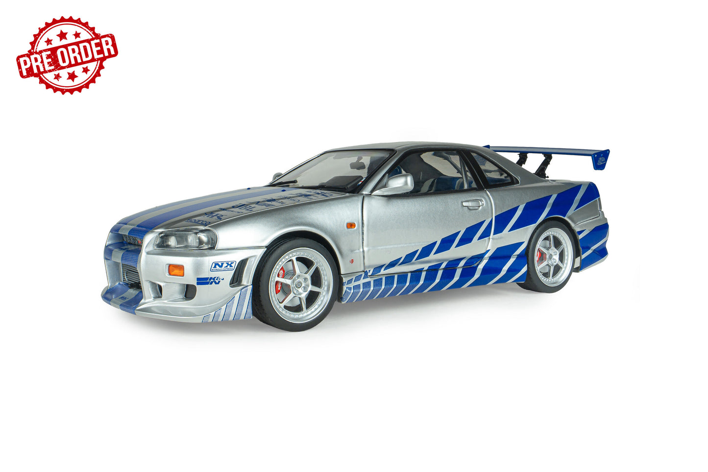 SOLIDO Nissan Skyline GT-R (R34) BNR34 Brian O'Conner | 2 Fast & 2 Furious 1:18 - PRE ORDER