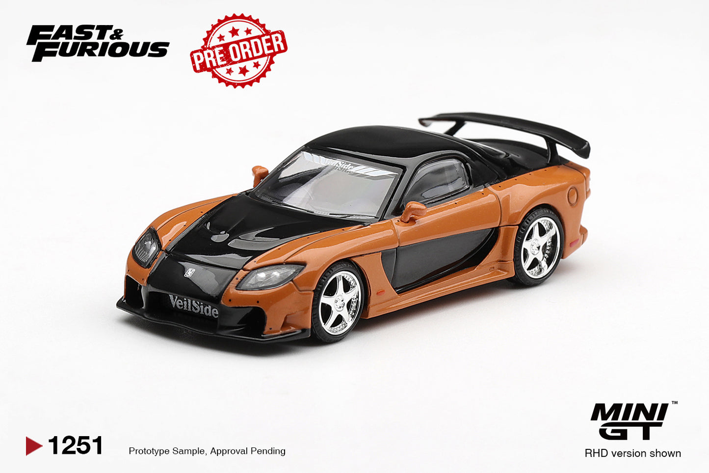 MINI GT Mazda RX-7 VeilSide Fortune Han Seoul-Oh | Fast & Furious: Tokio Drift 1251 - PRE ORDER