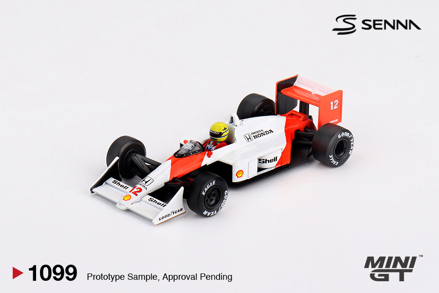 MINI GT McLaren MP4/4 #12 Ayrton Senna 1988 Japanese Grand Prix Winner | 1099