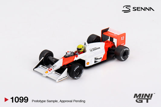 MINI GT McLaren MP4/4 #12 Ayrton Senna 1988 Japanese Grand Prix Winner | 1099
