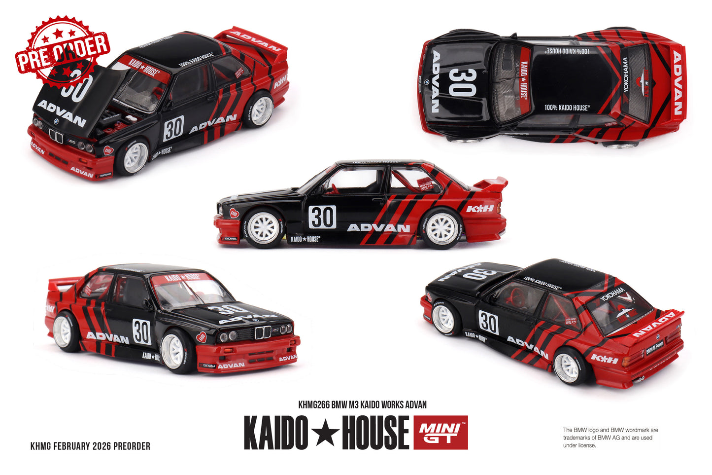 MINI GT BMW M3 Kaido Works Advan | KHMG266 Kaido House - PRE ORDER