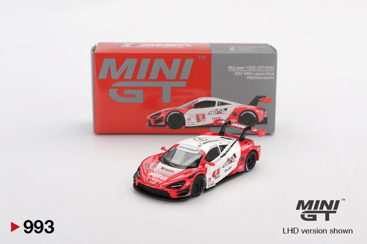 MINI GT McLaren 720S GT3 Evo Pfaff Motorsports 2024 IMSA Laguna Seca | 993