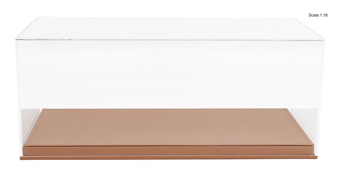 LUXBOX Teca Display per Scala 1:18 | Base Beige
