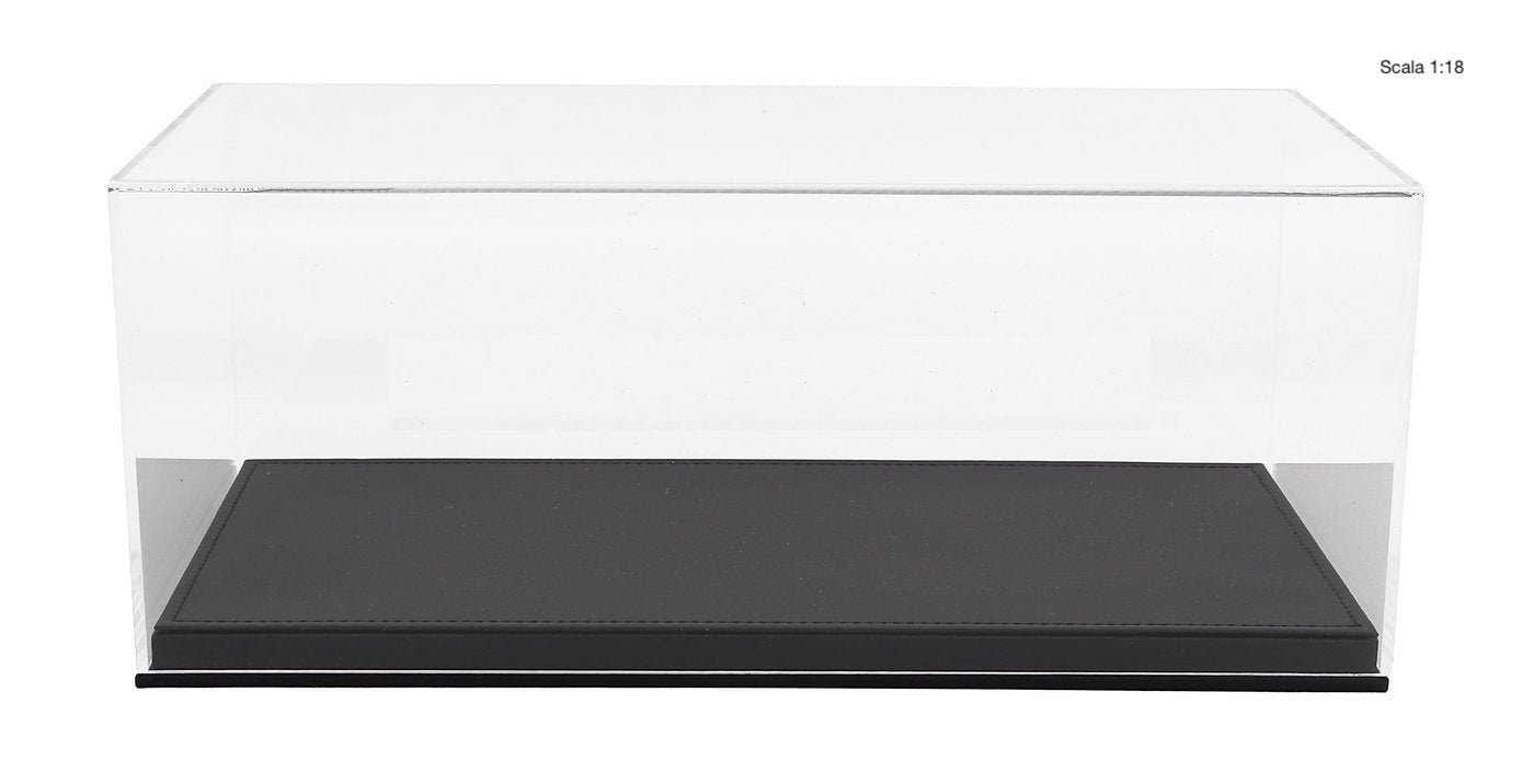LUXBOX Teca Display per Scala 1:18 | Base Nera