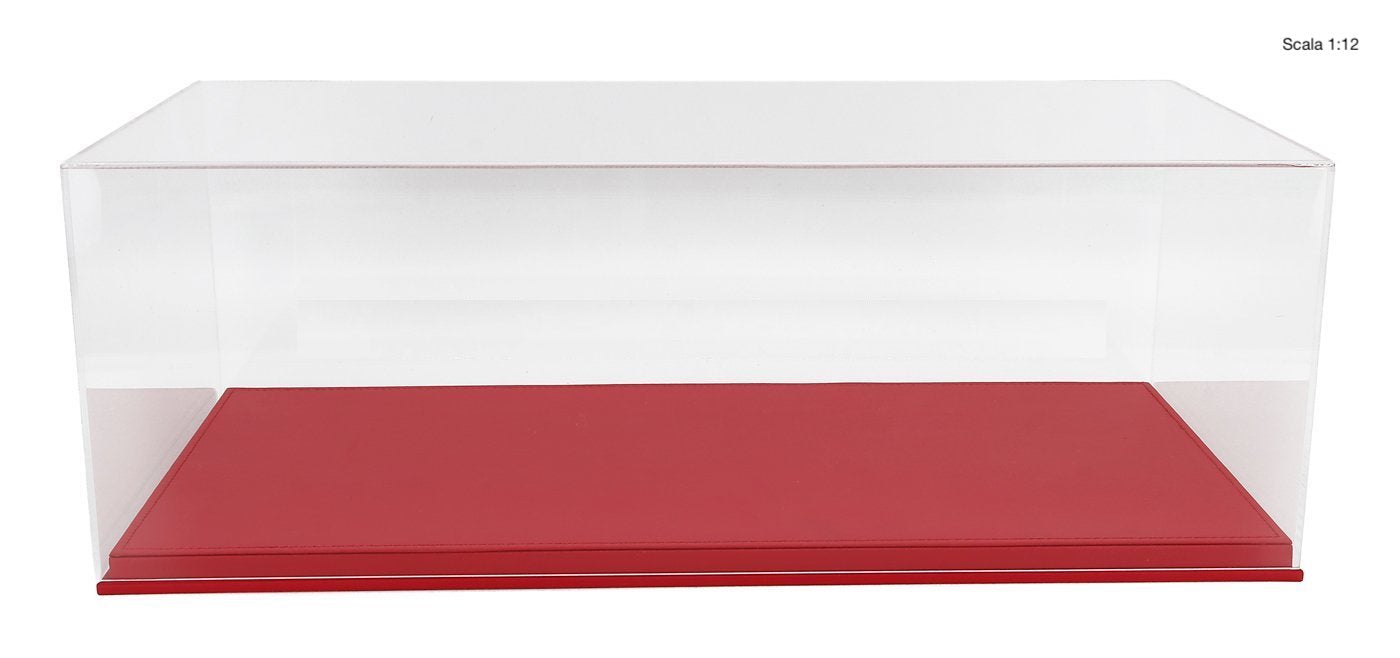 LUXBOX Teca Display per Scala 1:12 | Base Rossa