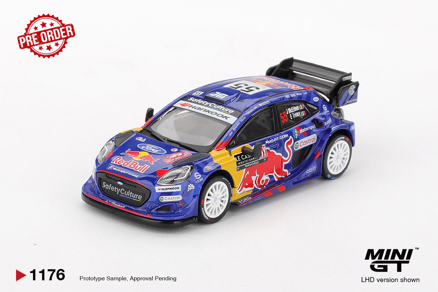 MINI GT Ford Puma Rally1 #55 M-Sport Ford WRT Rally Monte Carlo | 1176 - PRE ORDER