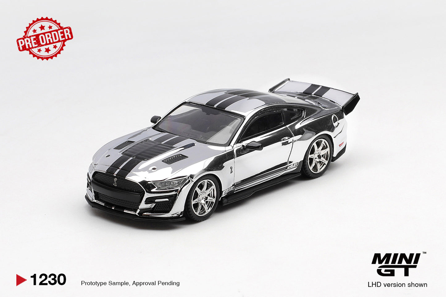 MINI GT Shelby GT500 Dragon Snake Concept (Chrome Silver) | 1230 - PRE ORDER