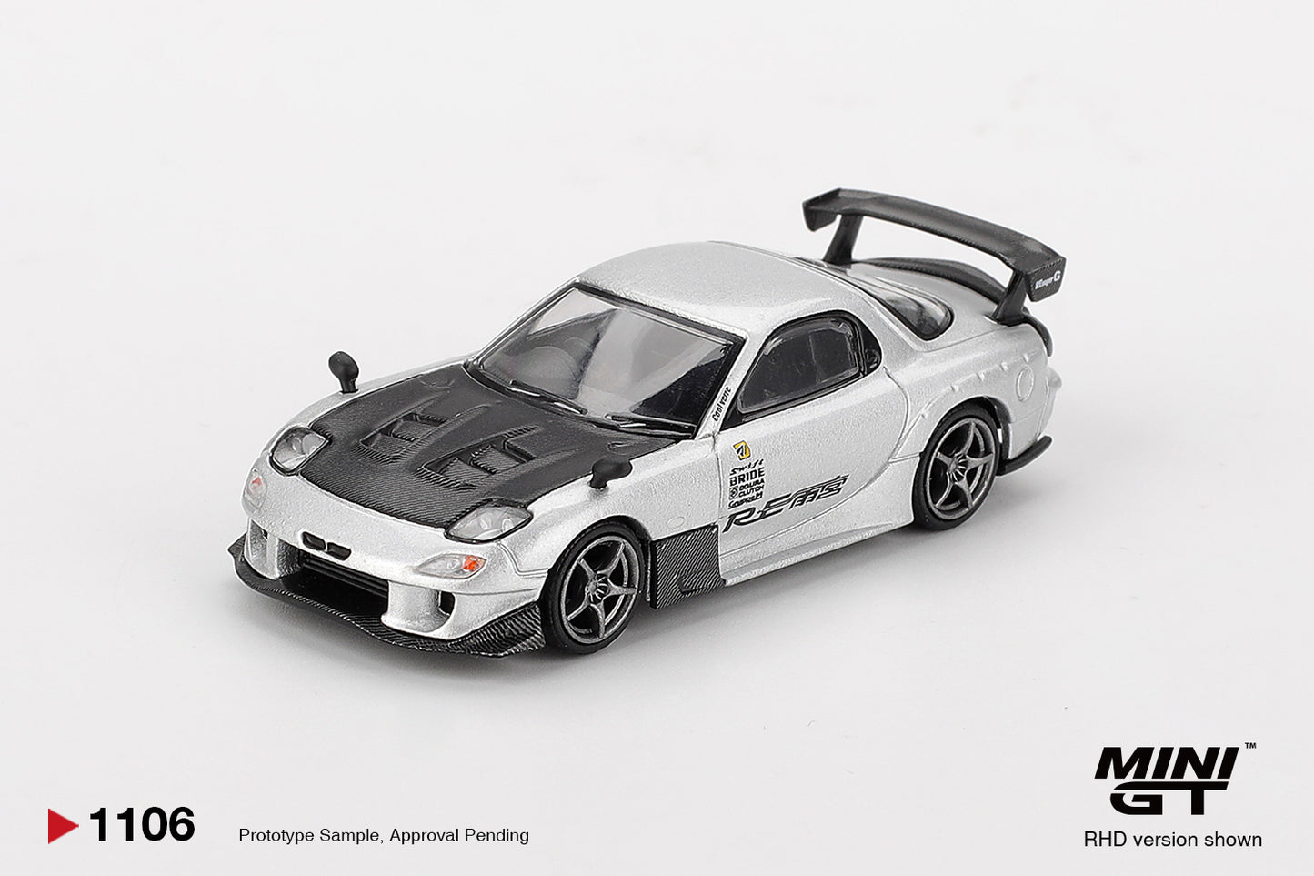 MINI GT Mazda RX-7 RE-Amemiya Silver Metallic | 1106