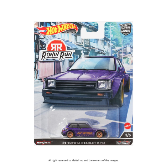 HOT WHEELS '81 Toyota Starlet KP61 | Ronin Run 1:64